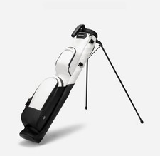 Vessel Pencil Stand Bag White Amazing Condition Golf Sunday Single Strap Leather