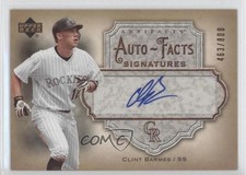 2006 Upper Deck Artifacts Auto-Facts 463/800 Clint Barmes #AF-CB Auto 9gu