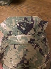 New US Navy NWU Type III AOR2 8 Point Cap Size 7 1/2 Free Shipping