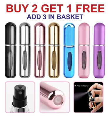 Tragbare Mini Nachfüllbare Parfüm Leer Flasche 5ml Spray Duft Pumpe für Tasche