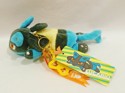 Lucario Kuttari 7 Zoll Beanie Plüschpuppe Schlüsselanhänger Pokemon Center Japan 2016 mit Etikett - Bild 4 von 8