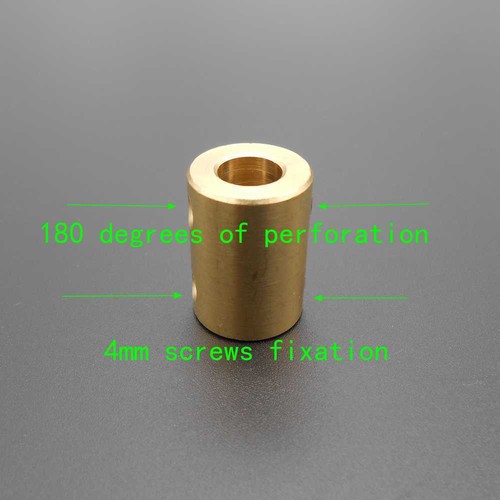 10PCS 180° Brass Shaft Rigid Coupling Coupler 5MM 6MM 7MM 8MM 10MM D 16MM L 22MM - Afbeelding 3 van 9