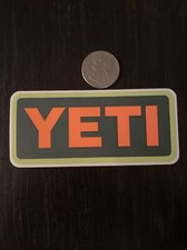 New Yeti Coolers Orange Green Sticker Hydroflask Car Decal