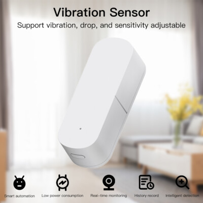 MOES Zigbee Smart Vibration Sensor-Erkennung, Tuya Smart Life Echtzeitbewegung