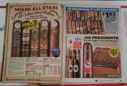 Thompson Catalogo Sigari dal 1915 68 Pagine Montecristo Padrone Presidente Cubano + - Foto 18 di 24