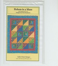 Cabin Fever Designs Robots in a Maze Quilt Pattern by Patti Henderson 
