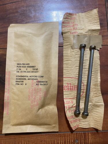 1A08 - 2A016 - 4A032 Military Standard Engine Push Rods!!! 2 ea P/N: 13206E0110
