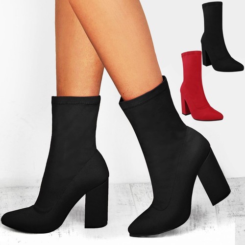 New Ladies Womens Block High Heel 