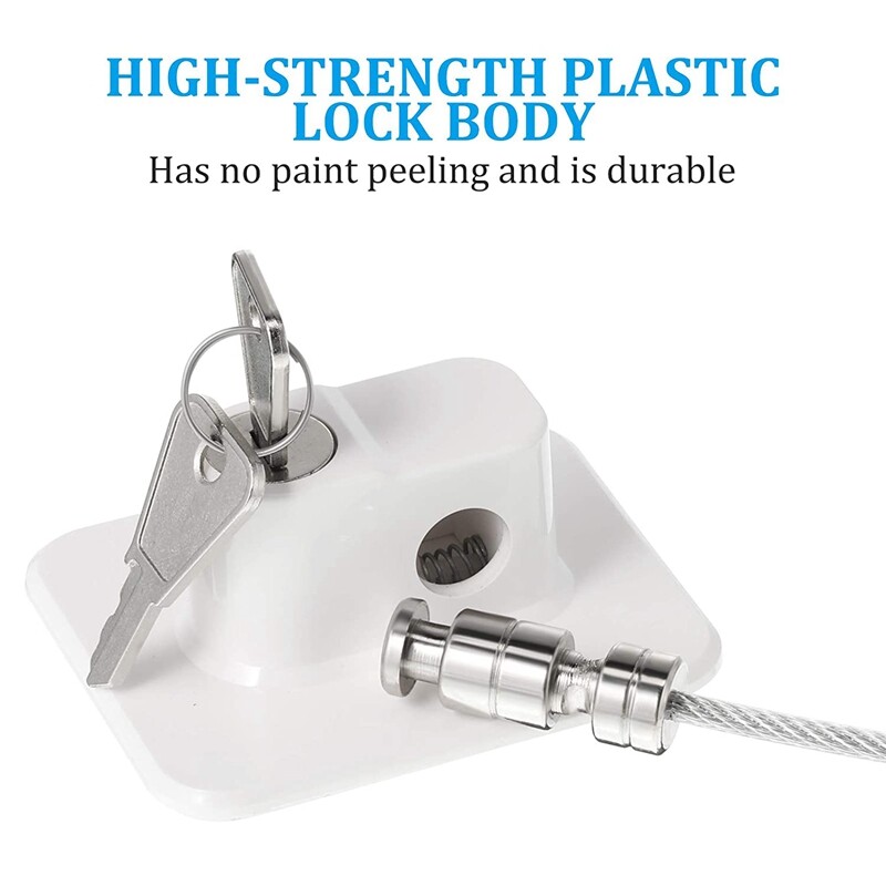 4 StüCk KüHlschrank Schloss KüHlschrank Schloss mit 8 SchlüSseln für