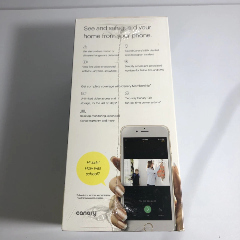 Canary CAN100USBK Black Wireless  Indoor  Smart Security Sealed Box (NEW) - Image 2 of 4