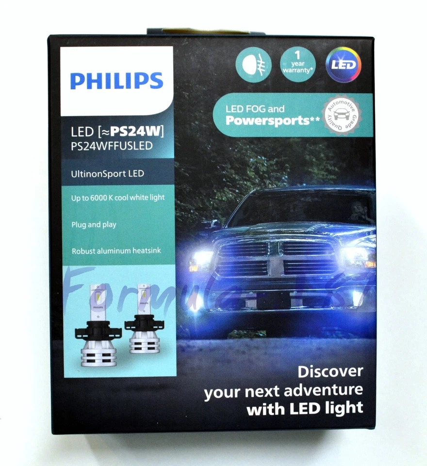 Philips UltinonSport LED White PSX24W 2504 Two Bulbs DRL Light Replacement Stock - Изображение 3 из 4