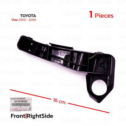 Front Rh Support Bumper Bracket Fits Toyota Vios NCP42 Sedan 2003 2006 - Picture 4 of 9
