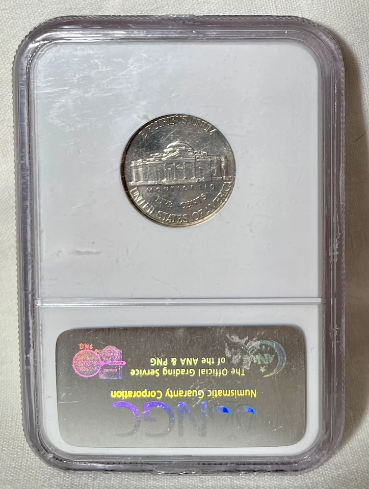 1998-D Jefferson Nickel NGC MS64 6FS PL Proof-Like with 6 Full Steps Rare Grade! - Image 2 of 2