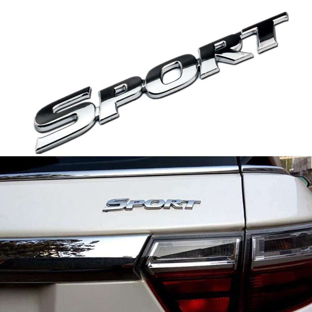 Car Styling 3D ABS Chrome Logo Car Sticker SPORT Emblem Badge Door