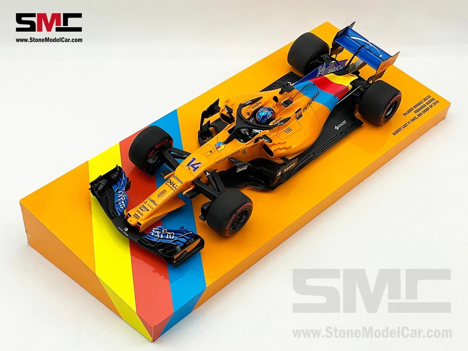 McLaren F1 MCL33 Fernando Alonso Abu Dhabi 2018 1st Retirement 1:18 MINICHAMPS - Image 4 of 4