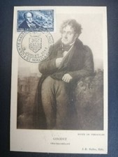 FRANCE CARTE POSTALE YVERT 816 VICOMTE CHATEAUBRIAND 18F SAINT MALO 1948