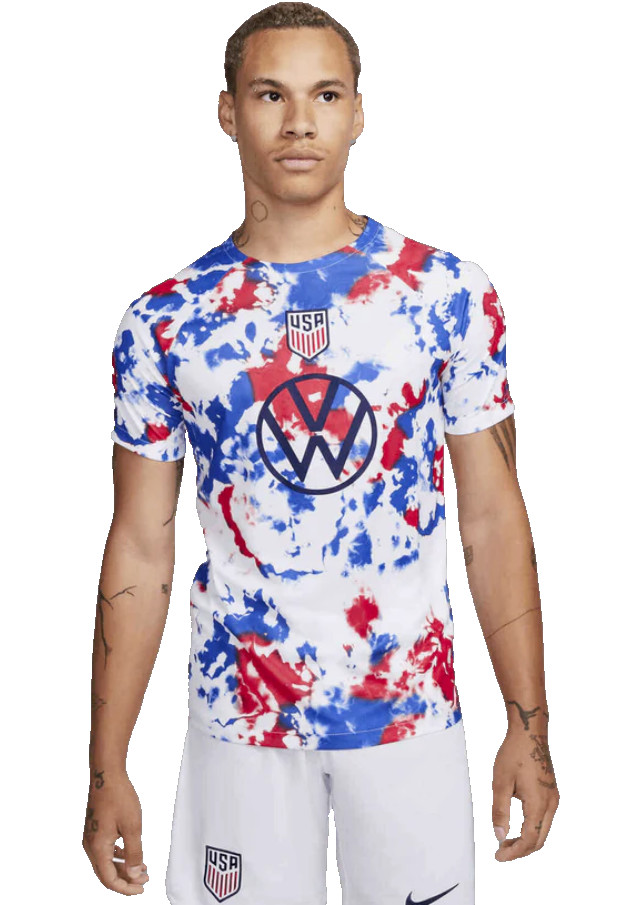 Nike USA Dri-FIT World Cup Pre-Match Soccer Top Jersey USMNT DM9553-101 X-Large