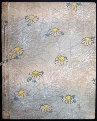 CIRCA 1930 GERMANY HAND PAINTED PAPER BINDING POETRY & TRAVEL ESSAYS TYPESCRIPT
