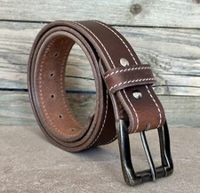 Handmade Heavy Duty Leather Work Tool Gun Belt 1.5" Thick Belt Removable Buckle