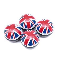 For MINI Cooper Red Union Jack UK Flag Ball Car Tire Wheel Valve Stem Cap Cover