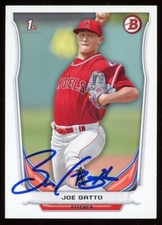 2014 Bowman JOE GATTO Signed Card autograph ANGELS autograph auto rc