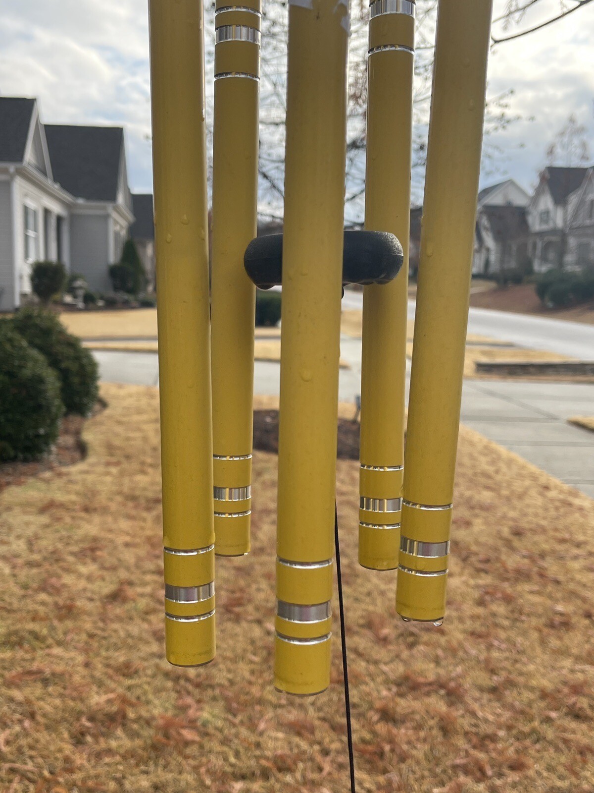 Marigold 36" Five Bell Hand Tuned Wind Chimes Yellow eBay