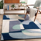 Handmade Geometric and Modernd Handmade Tufted Woolen Carpet for Living Room