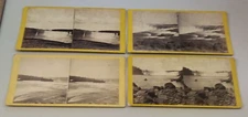 (4) Majesty of Beauty of Niagara Falls Anthony Stereoview Photos