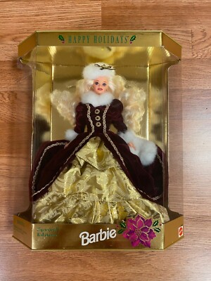 1996 Happy Holidays Barbie Doll Special Edition- Brand New in
