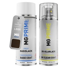 Autolack 2K Spraydosen für Volkswagen VW LB8R B8R P0 Black Oak Brown Metallic