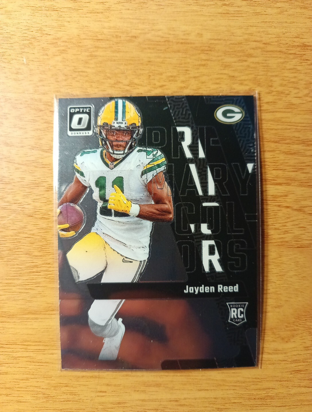 JAYDEN REED 2023 PANINI DONRUSS OPTIC "PRIMARY COLORS" ROOKIE FOOTBALL CARD-#12
