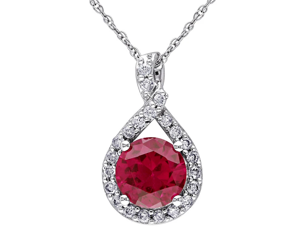 Ruby infinity necklace deals