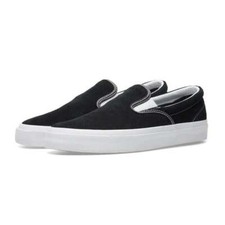 CONVERSE ONE STAR CC PRO SUEDE SLIP MENS WOMENS UNISEX 160545C BLACK/WHITE/WHITE