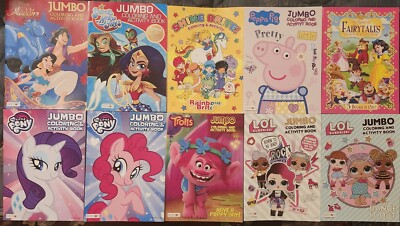 Bendon Jumbo Coloring & Activity Book 10 ct. Disney Peppa Pig My Little Pony