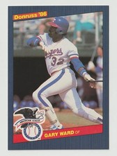 1986 Donruss All-Stars Gary Ward Texas Rangers #51 Near Mint or Better