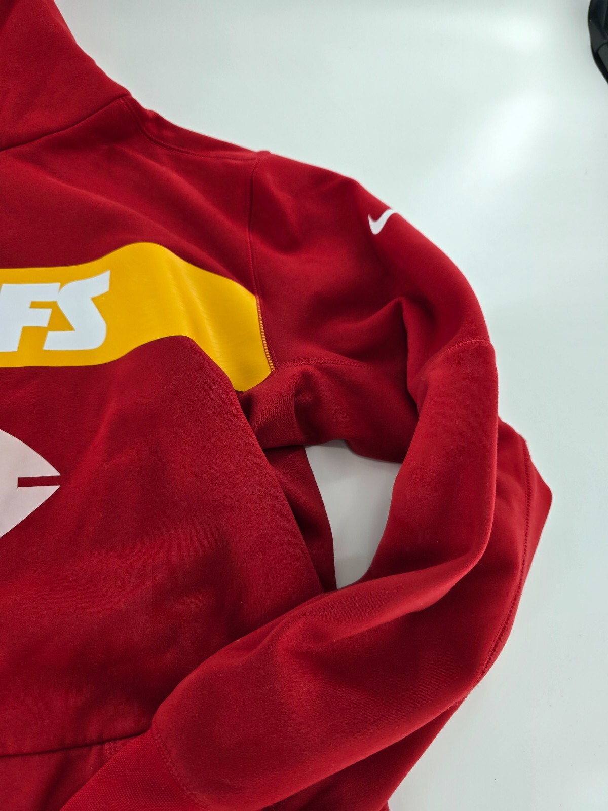 SACAI X NIKE Felpa con cappuccio Nike NFL Kansas City Chiefs On Field Team Issued taglia L #20 rossa