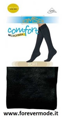2 Pairs Women's Knee-High Socks Omsa Microfiber Wool Effect Soft And Warm