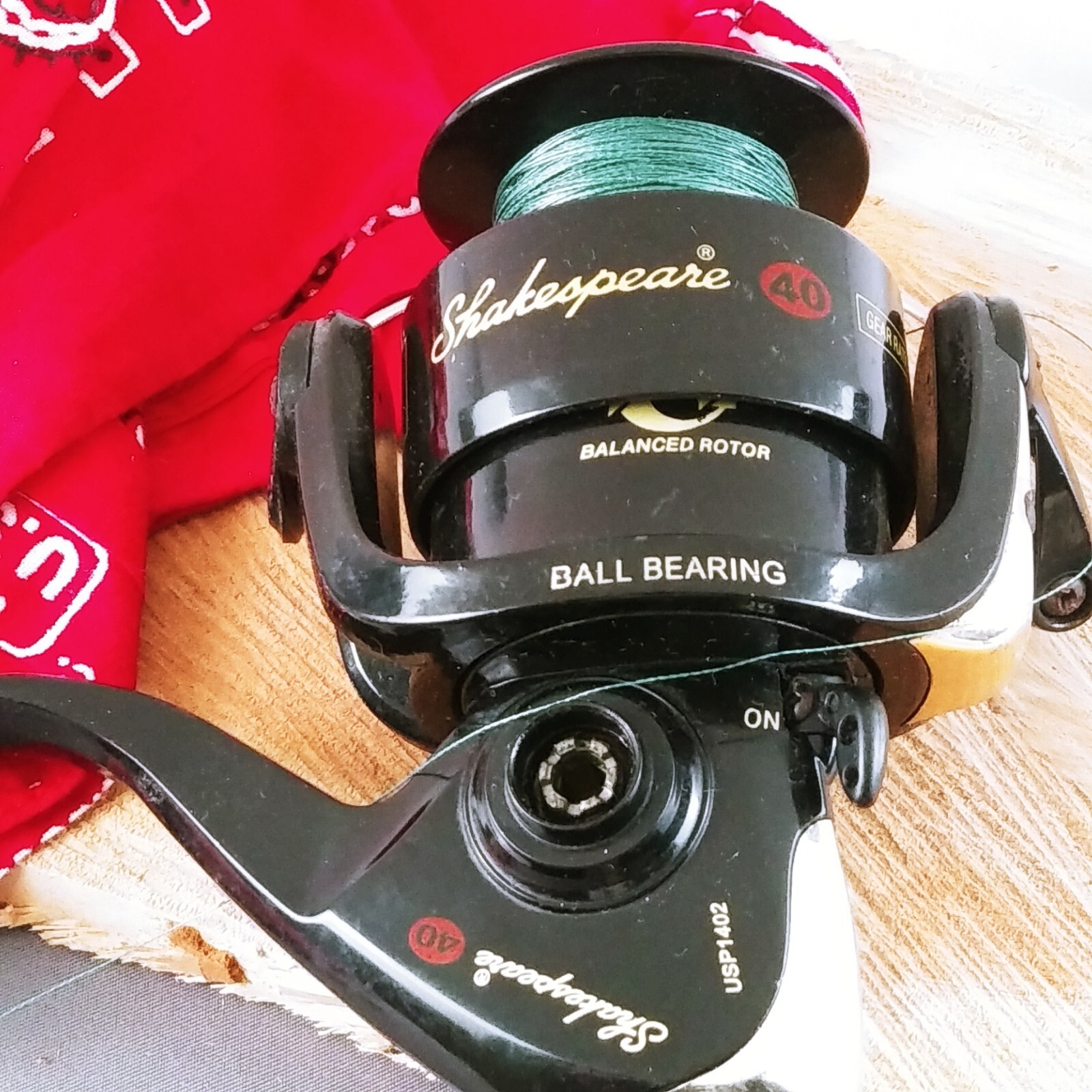 Vintage SHAKESPEARE 40 REEL 3500 BALL BEARING OPEN FACE SPIN CAST FISHING