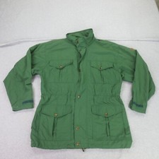 Fjallraven Jacket Womens Medium Green Casual Comfort Raven Pockets Outdoors *