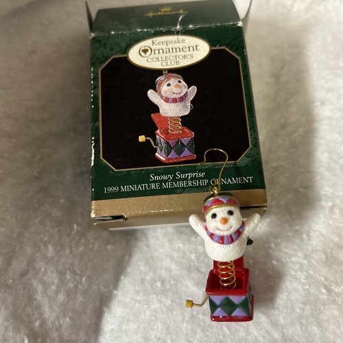 Hallmark Keepsake Ornament Club Snowy Surprise Miniature Holiday