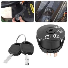 Starter Ignition Switch for John Deere X100 Series X300 w/2 Keys 4 Positions
