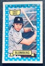 1974 Kelloggs 3-D Super Stars, Ron Blomberg, #54 New York Yankees, EXC+, FS