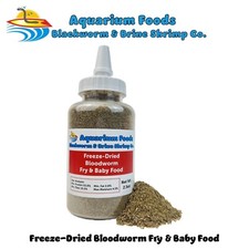 Freeze-Dried Bloodworm Fry Baby Food, Bloodworm Powder Particles. Bottle