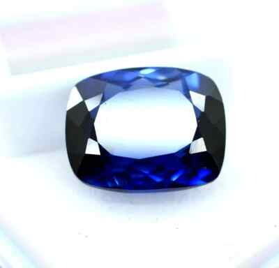 NATURAL CUSHION Cut Royal Blue Sapphire CERTIFIED Size 22-24Ct Loose Gemstone