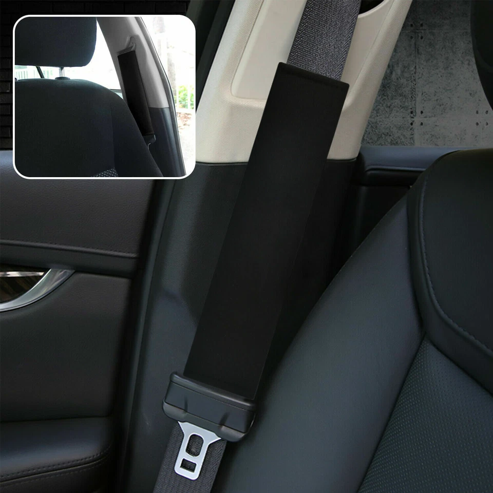 Juego de 4 piezas de cinturón de seguridad suave universal cubierta almohadilla para el hombro correa protectora coche camión Foto 3 de 4