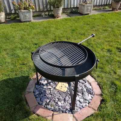 Feuerstelle Grill, Holzofen, Kadai, 110 cm x groß