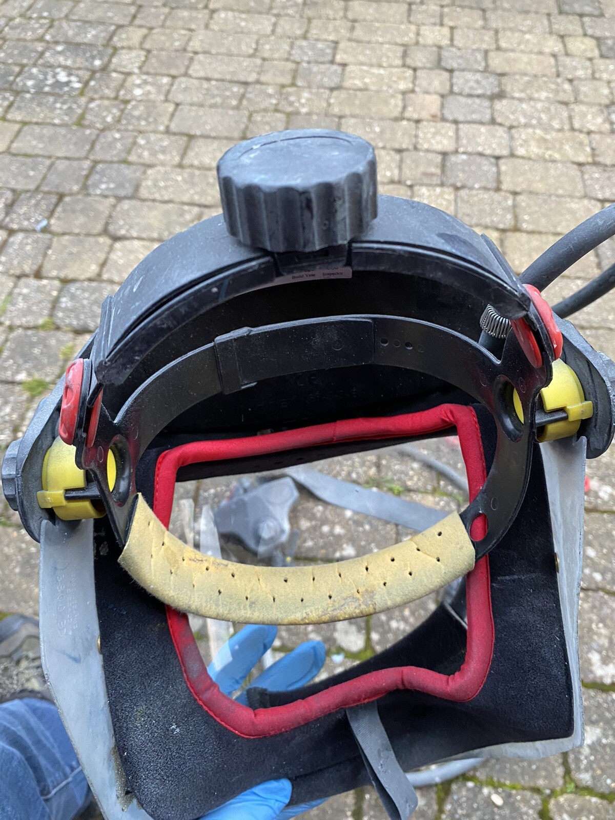 DeVilbiss Pro Visor 650 Air Fed Mask Paint Spraying Respirator Used eBay