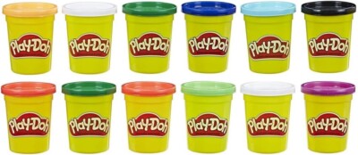 Play-Doh Winter Farben 12er Pack ungiftige Modelliermasse, 4-Unzen Dosen