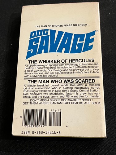 DOC SAVAGE DOUBLE #103/104: THE WHISKER OF HERCULES & THE MAN WHO WAS SCARED - Imagen 3 de 3