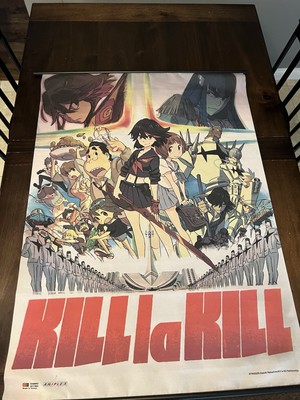 RARE Kill La Kill Japan Anime Scroll Flag Banner 31x42 Aniplex Art Nakashima